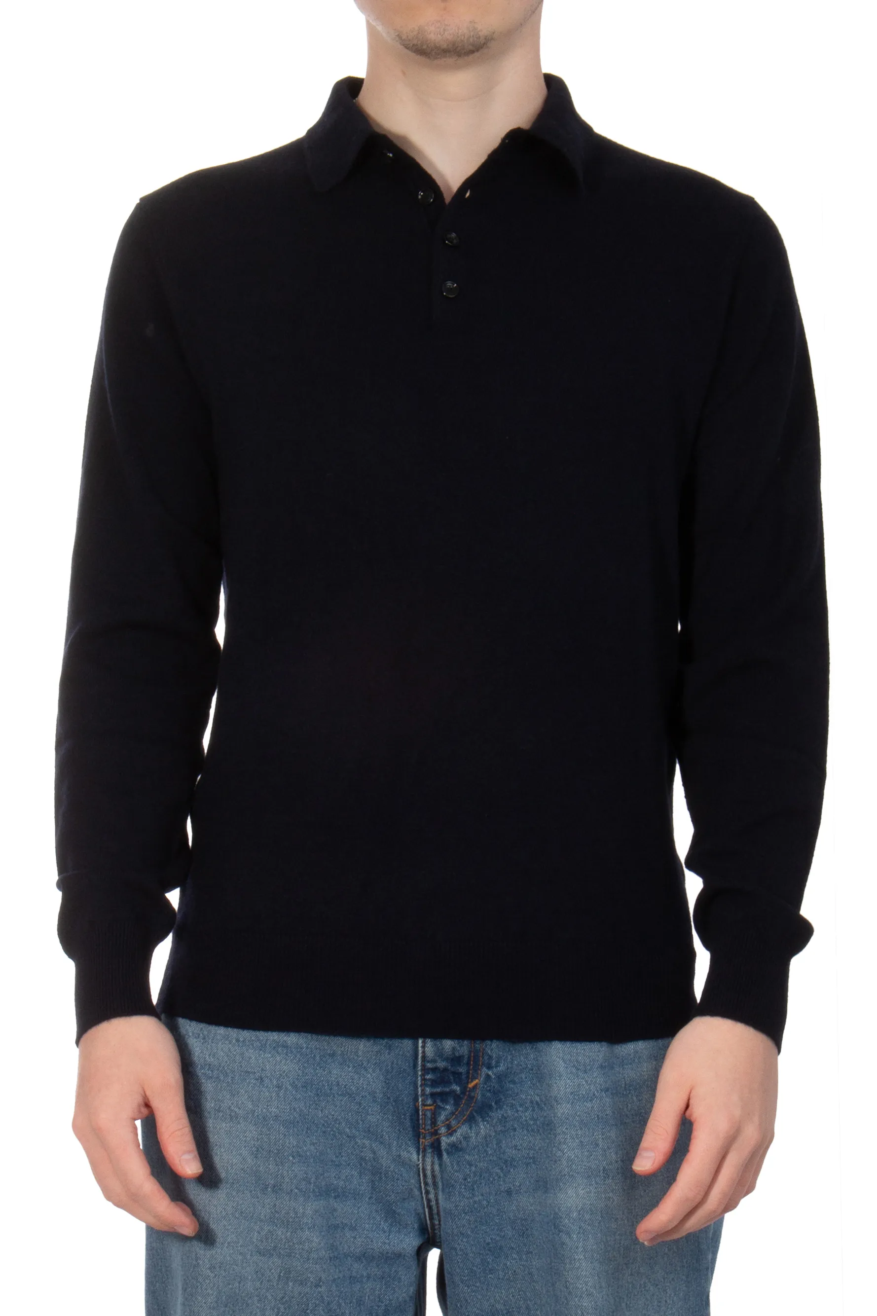 ALLUDE Cashmere Knit Polo  
