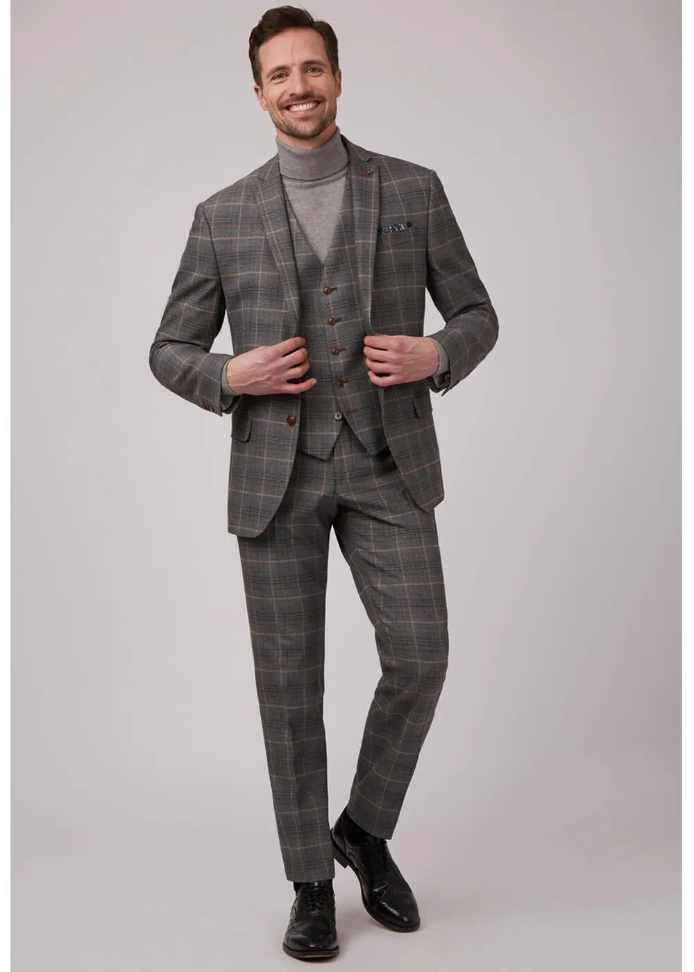 Antique Rogue Bailey Check Jacket Grau