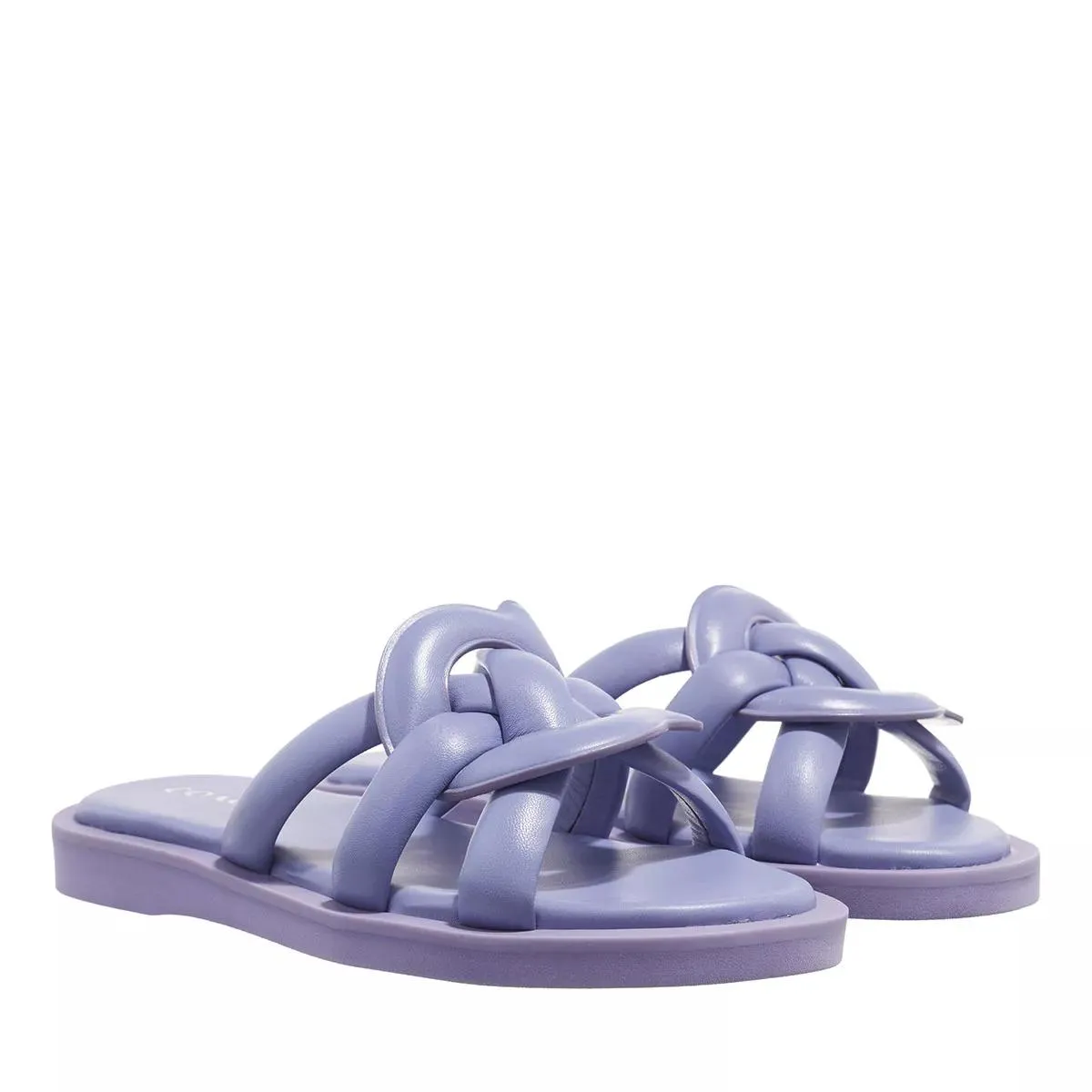   Coach  Georgie Leather Sandal Light Violet  Slide 