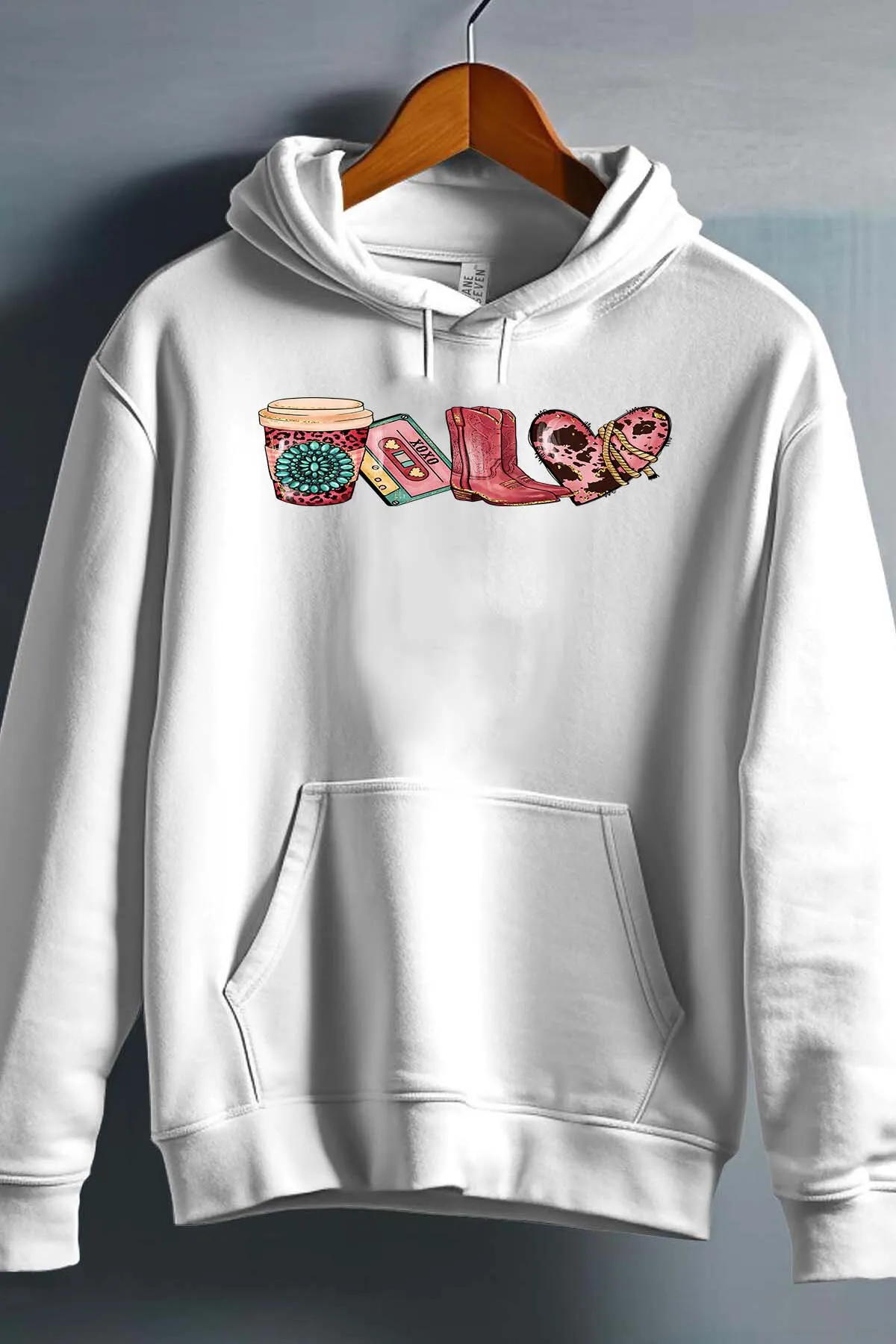 Coffee Western - Kapuzenpullover für Mädchen