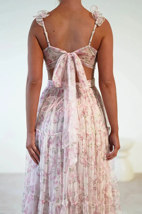 Comfy Bloemetjesjurk met ruches