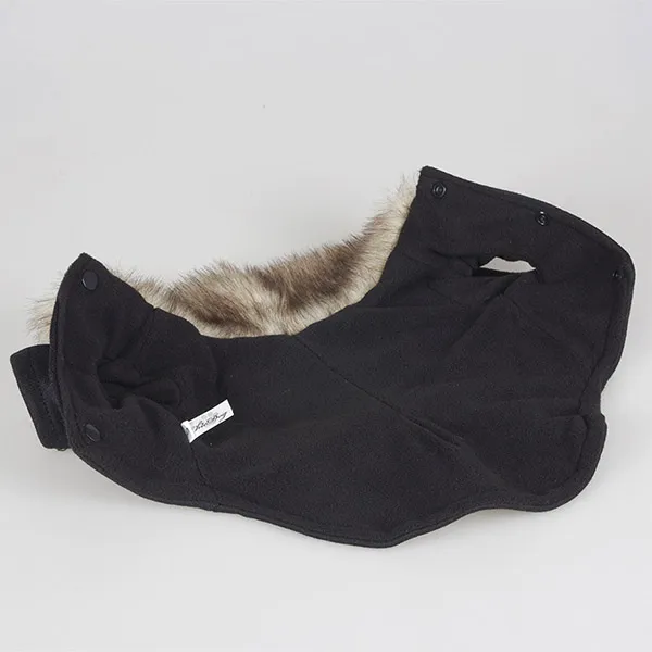 Cute Style Faux Fur Collar Plush Lining Coat for Pets