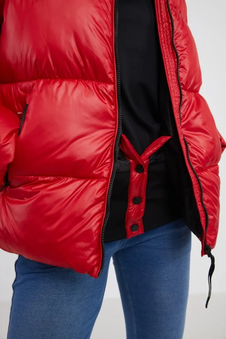 Damen-Oversize-Jacke JAMIE SAM 73 rot M