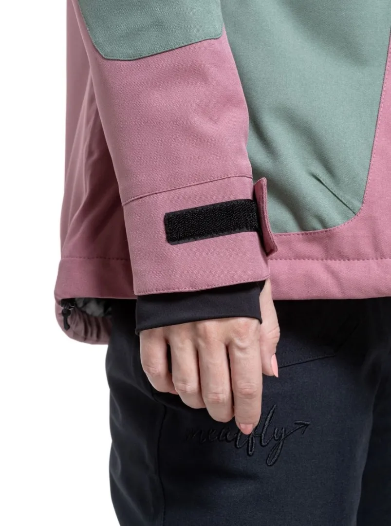 Damen SNB & SKI Jacke Meatfly Gaia grün/rosa XL
