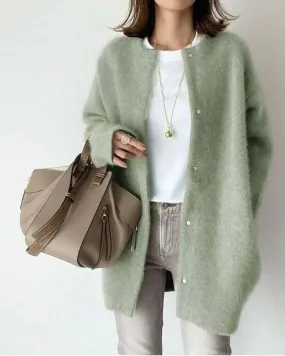 Elegante Strickjacke mit vollem Ärmel