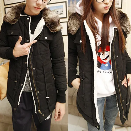 Fashion Long Sleeve Hooded Men's Padded Coat