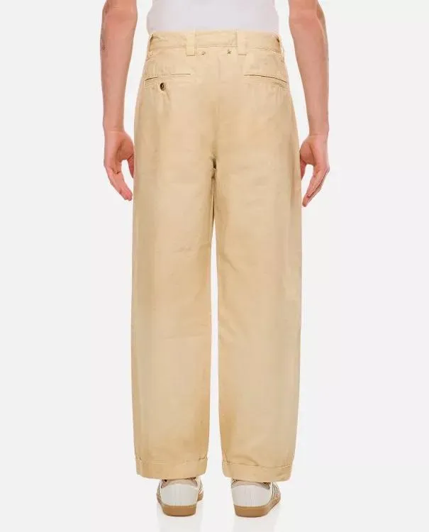   Golden Goose  Cotton Chino Skate Trousers Neutrals