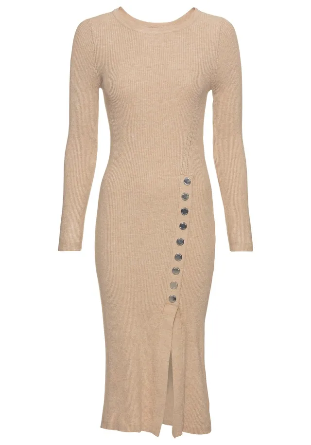 HECHTER PARIS Strickkleid, mit Zierknopfleiste - NEUE KOLLEKTION