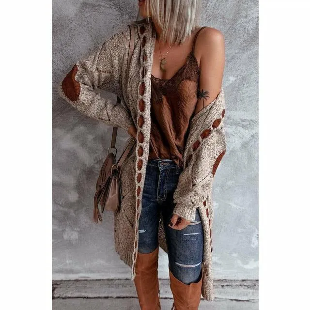 Heidi Lange Strickjacke Mit Kapuze