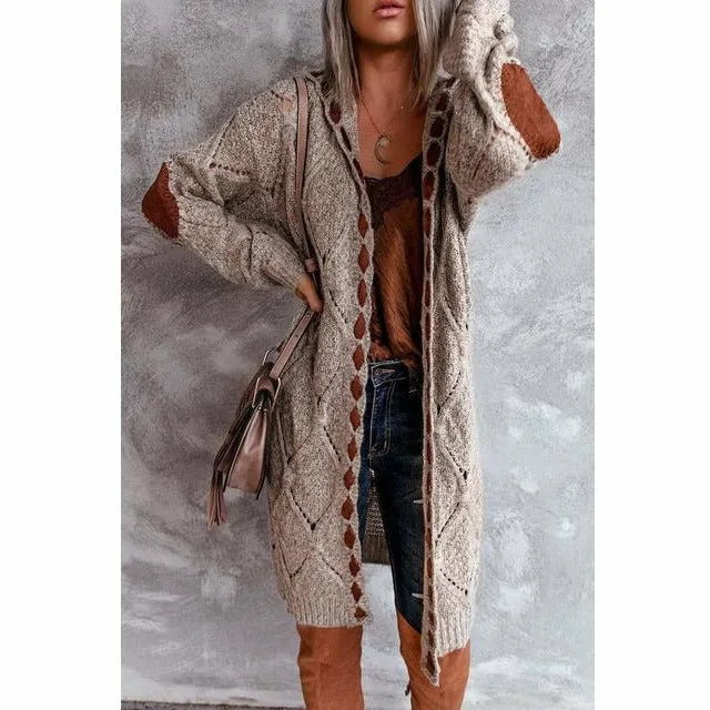 Heidi Lange Strickjacke Mit Kapuze