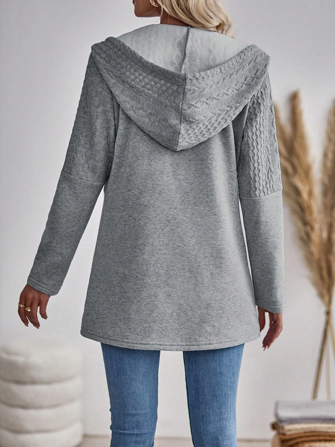 Heidi-Mode | Damen Hoodie Jacke Mit Kordelzug
