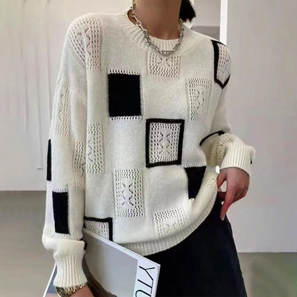 Heidi-Mode | Elegante Couture Klassisch Gestrickter Damenpullover