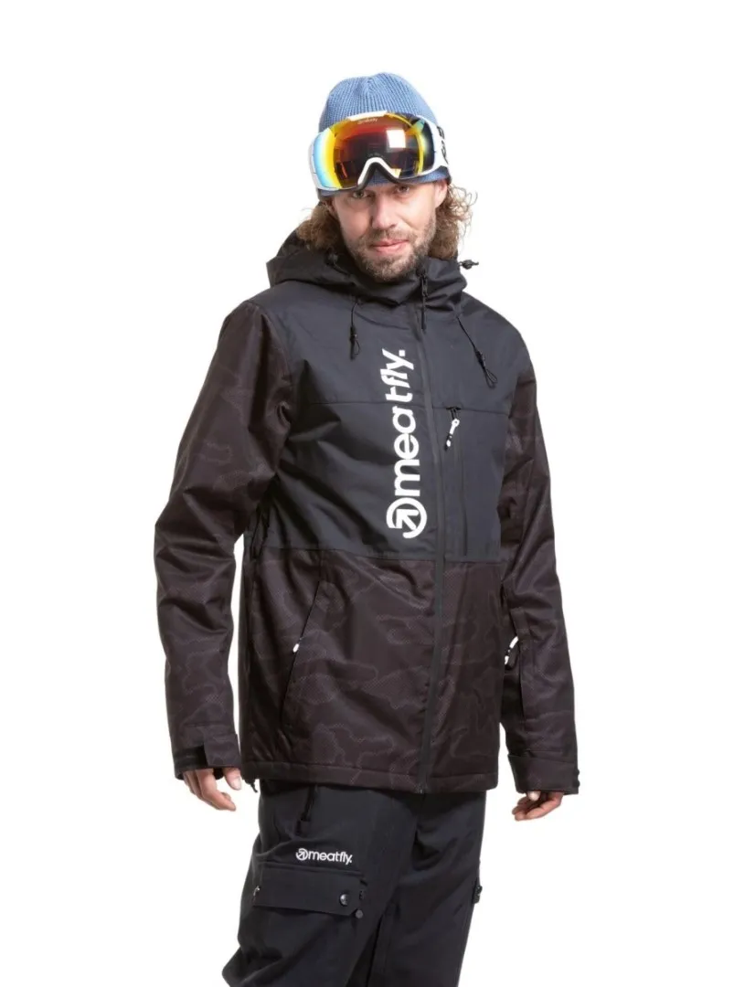 Herren SNB & SKI Jacke Meatfly Manifold schwarz L