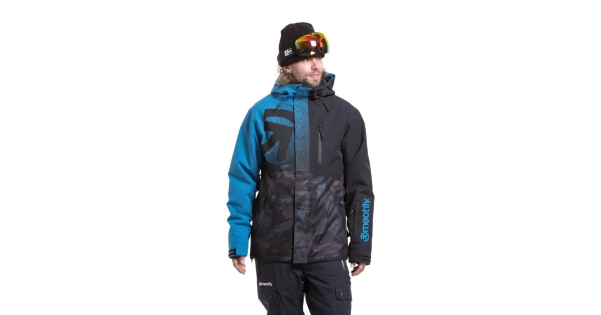 Herren SNB & SKI Jacke Meatfly Shader, Blau / Mossy Petrol S