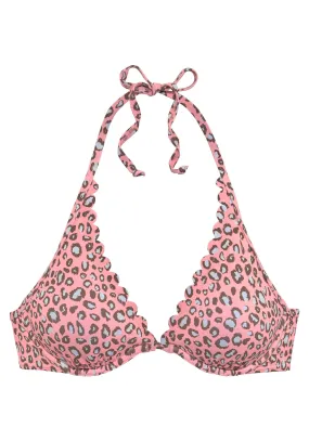 Lascana Bügel-Bikini-Top Bikini Oberteil Damen lachs-bedruckt im Online Shop von kaufen