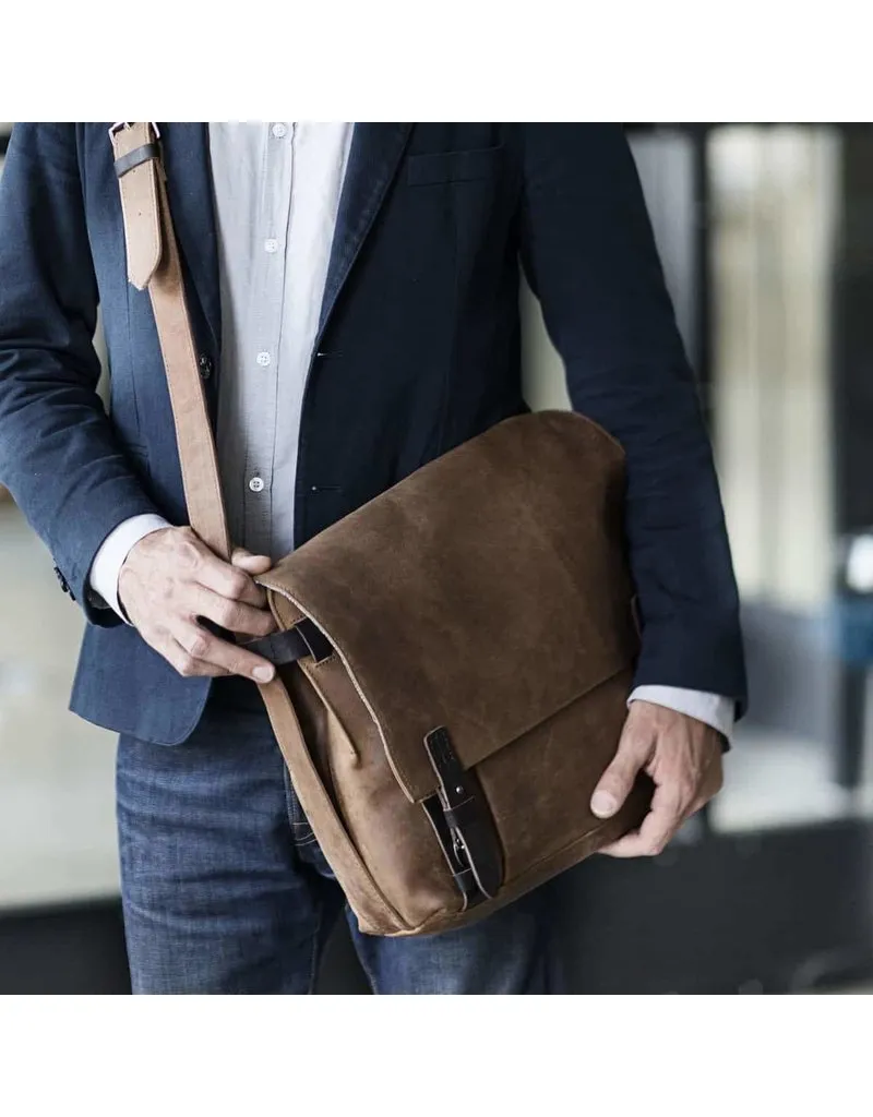 Leder Messengerbag Uberschlagtasche