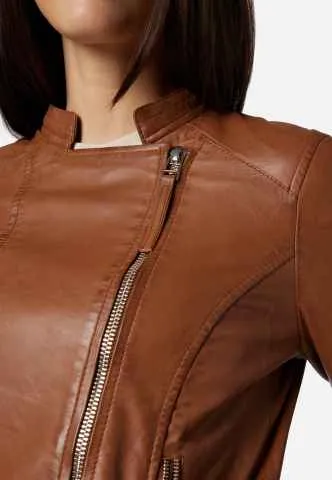 Lederjacke Ricano Rylee Cognac