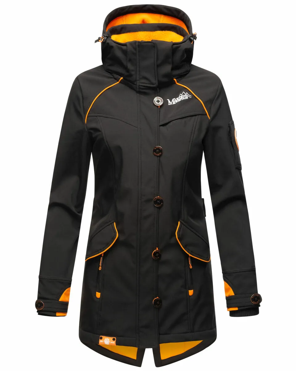 Marikoo Soulinaa Damen Softshell Jacke Schwarz-Gr.L