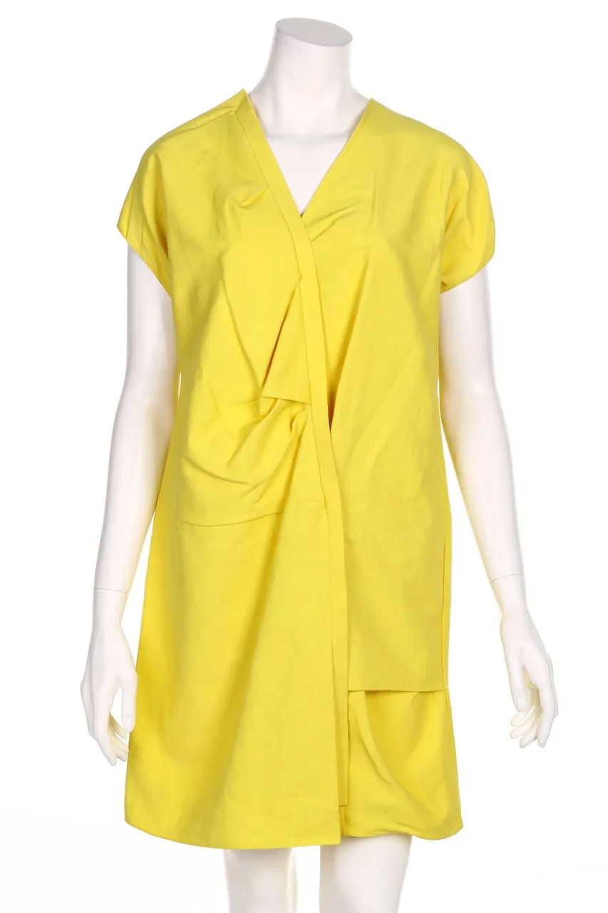 MARNI - Kleid in Wickel-Optik mit Leinen - D 42
