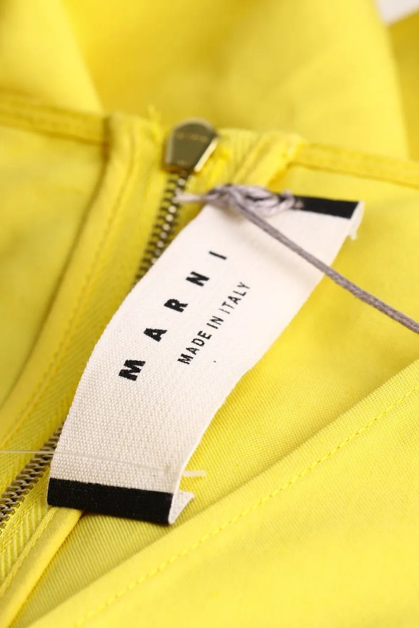 MARNI - Kleid in Wickel-Optik mit Leinen - D 42