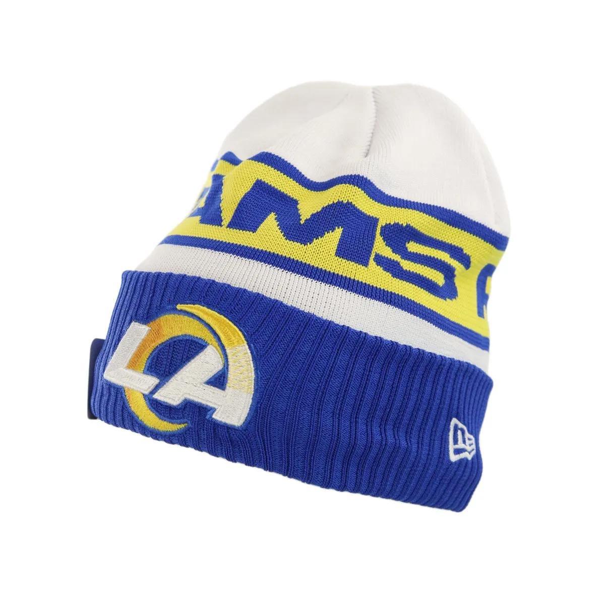 New Era Los Angeles Rams NFL Sideline Techknit OTC Beanie Winter Mütze 60407312 - blau