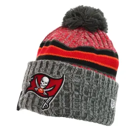 New Era Tampa Bay Buccaneers NFL Sideline Sportknit CW Beanie Winter Mütze 60407680 - rot-grau-schwarz