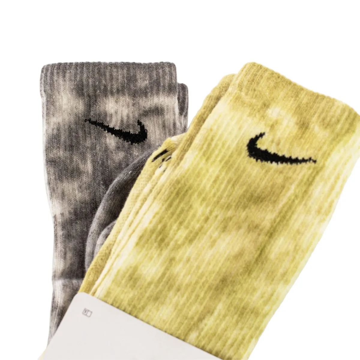 Nike Everyday Plus Cushion Tie-Dye Crew Socken 2 Paar DM3407-914 - grau-beige