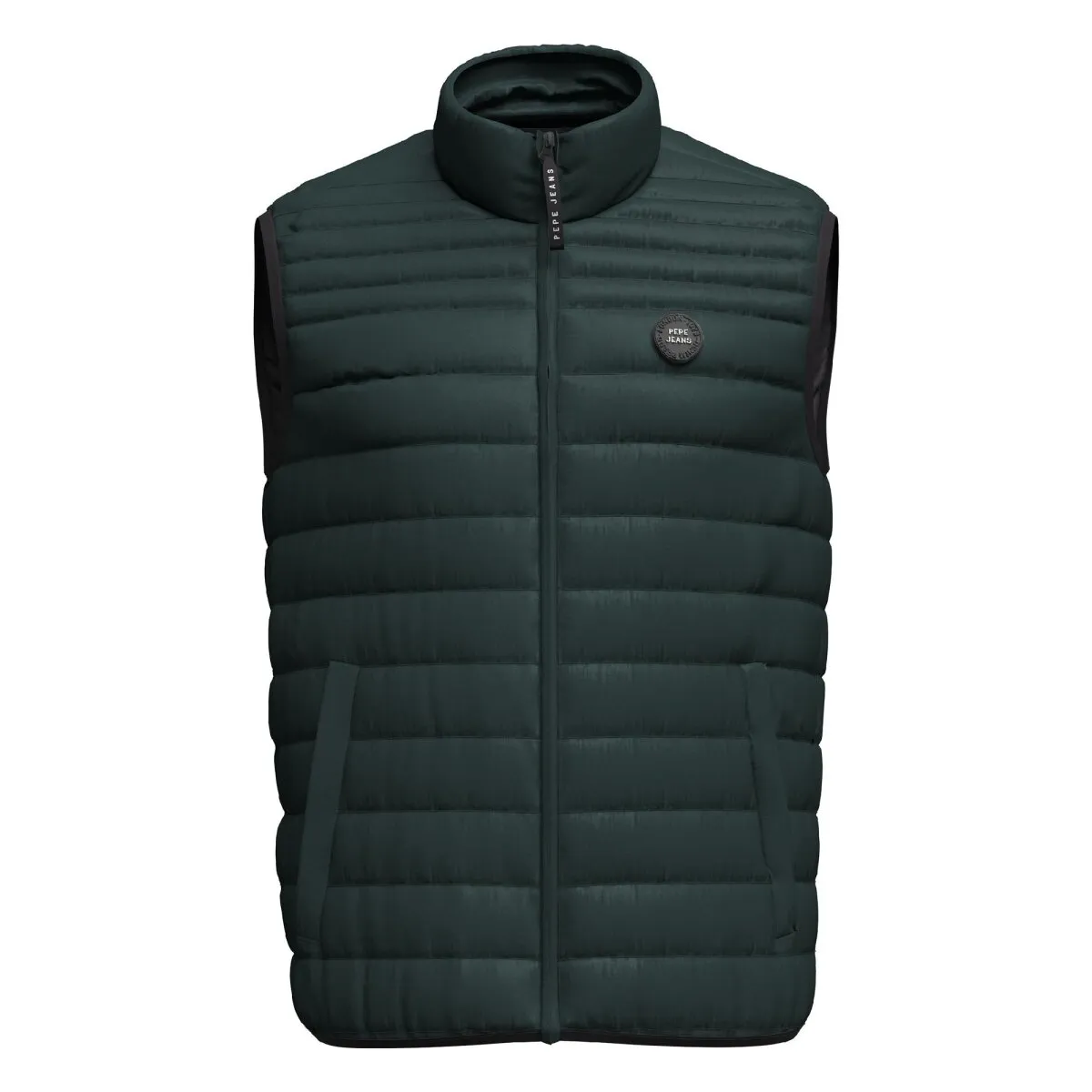 Pepe Jeans Herren Steppweste - BALLE GILLET, Nylon, Stehkragen, Taschen, einfarbig