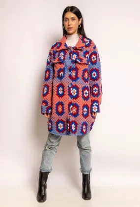 Printed texturized coat
