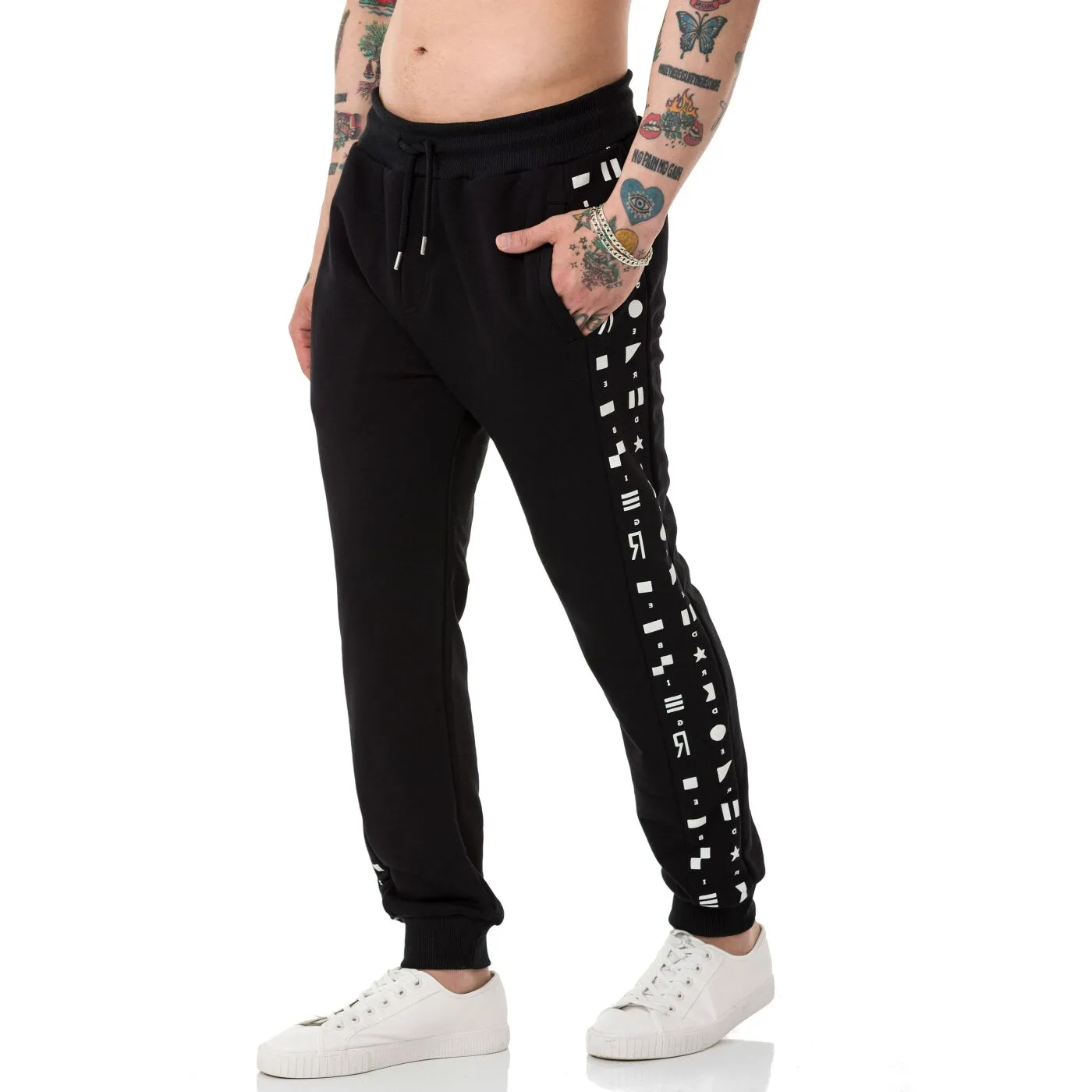Red Bridge Herren Jogginghose Freizeithose Geometric shapes
