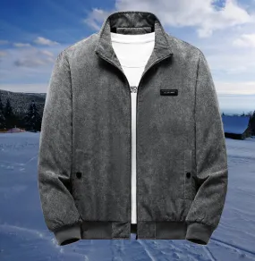 Retro-Sherpa-Jacke aus Kordsamt