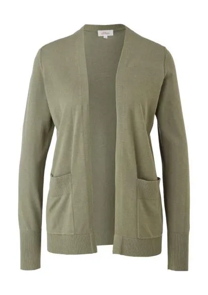 s.Oliver Strickjacke aus Viskosemix grau S22  2112223