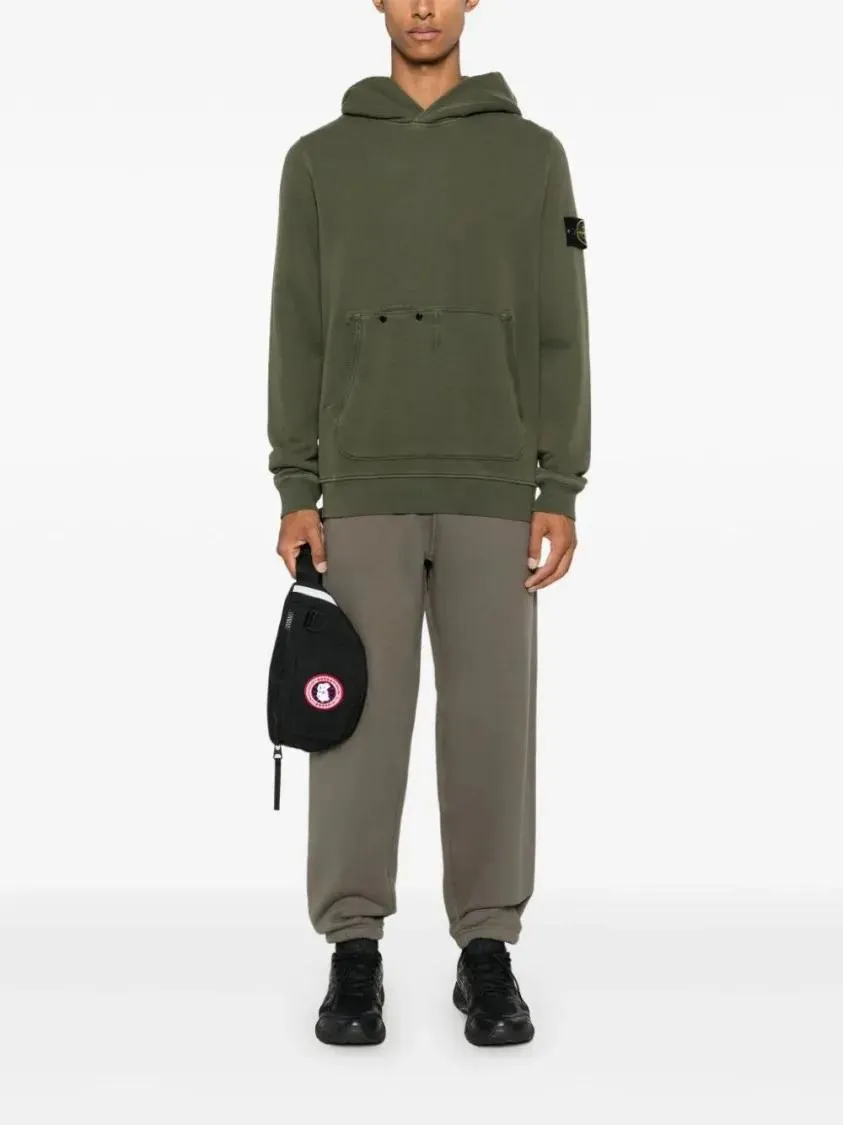   Stone Island  Compass-Badge Hoodie Green  Hoodie 