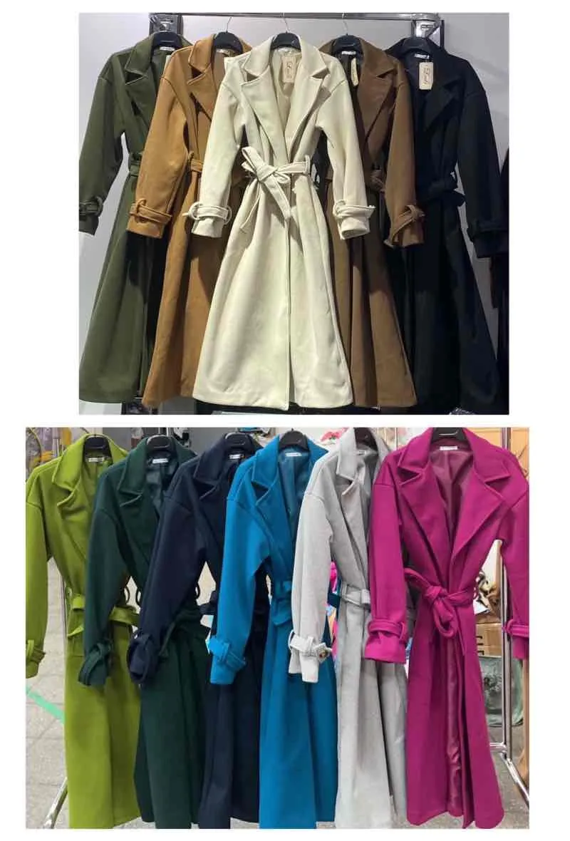 Striped material coat