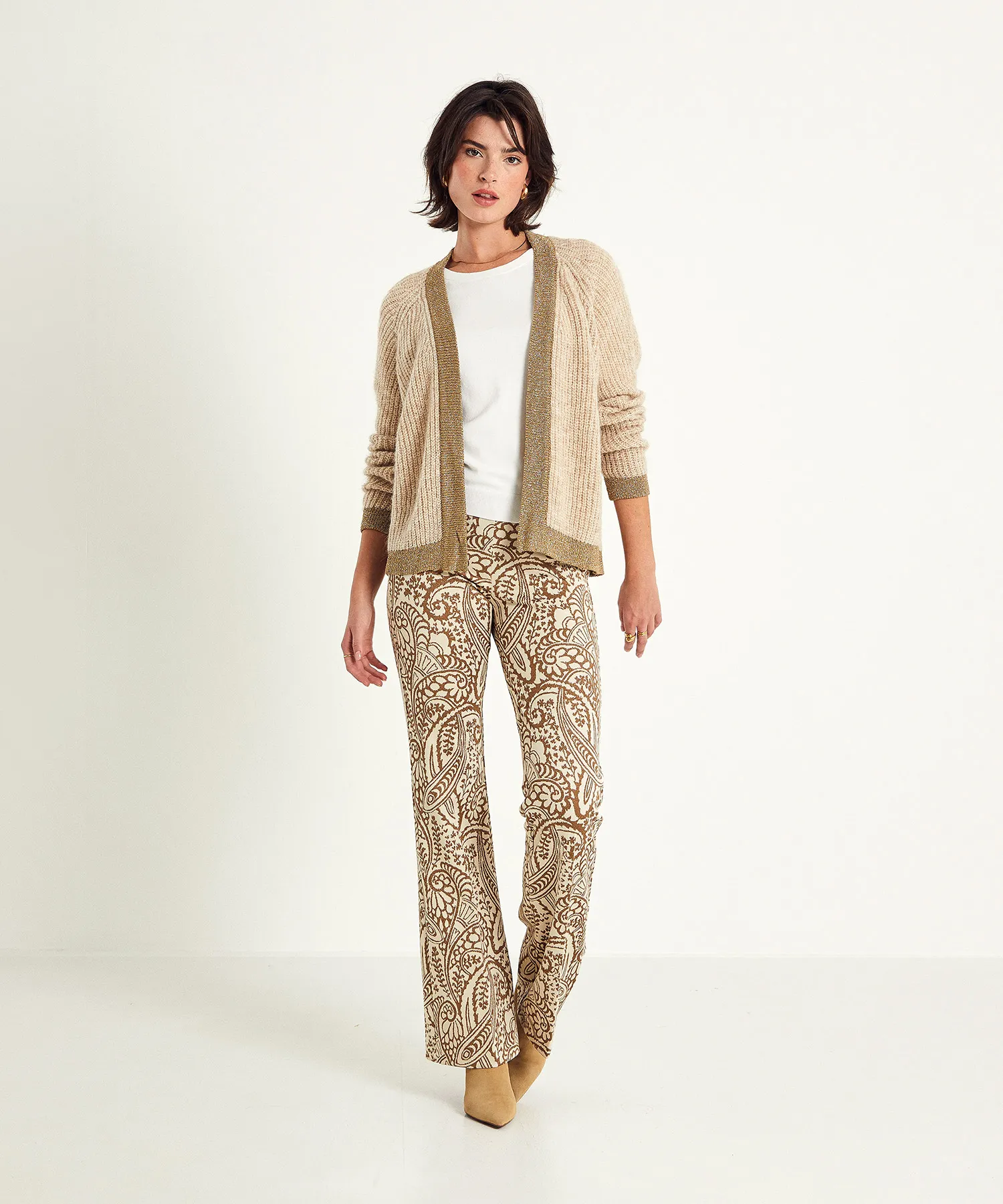 Summum Swagger Strickjacke Lurex