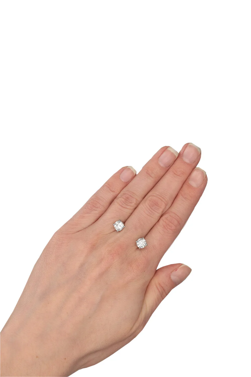 TIFFANY&CO. 1ct Solitaire Platinum Earrings