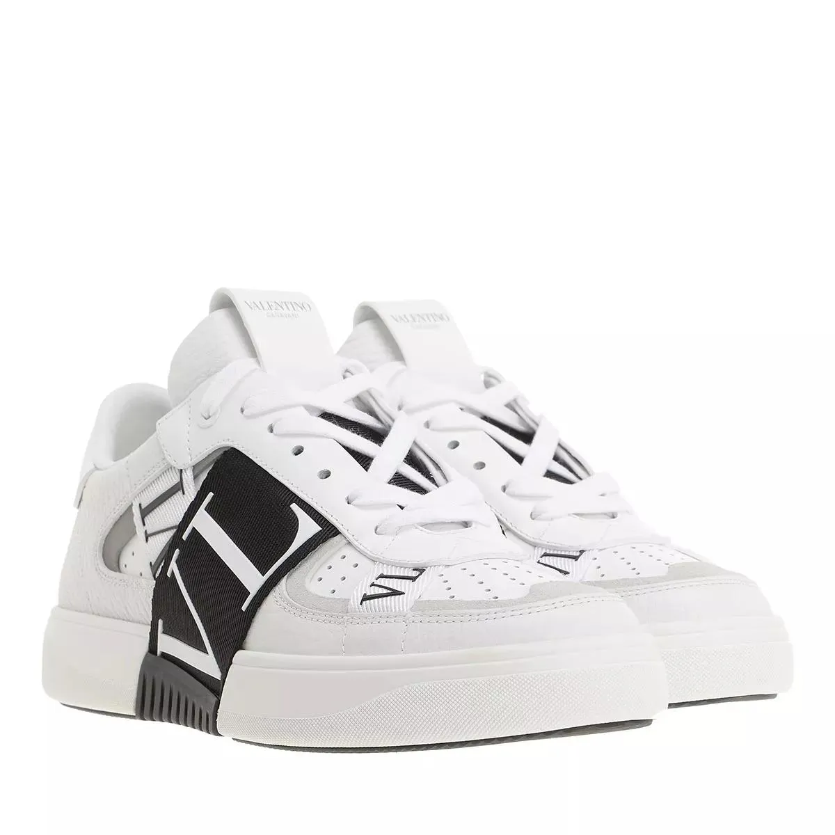   Valentino Garavani  VLTN Low Top Sneakers Calf Leather White/Black  Low-Top Sneaker 