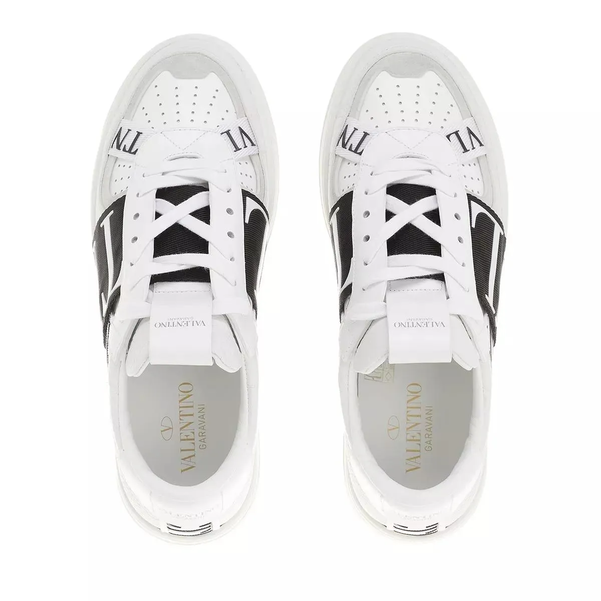   Valentino Garavani  VLTN Low Top Sneakers Calf Leather White/Black  Low-Top Sneaker 
